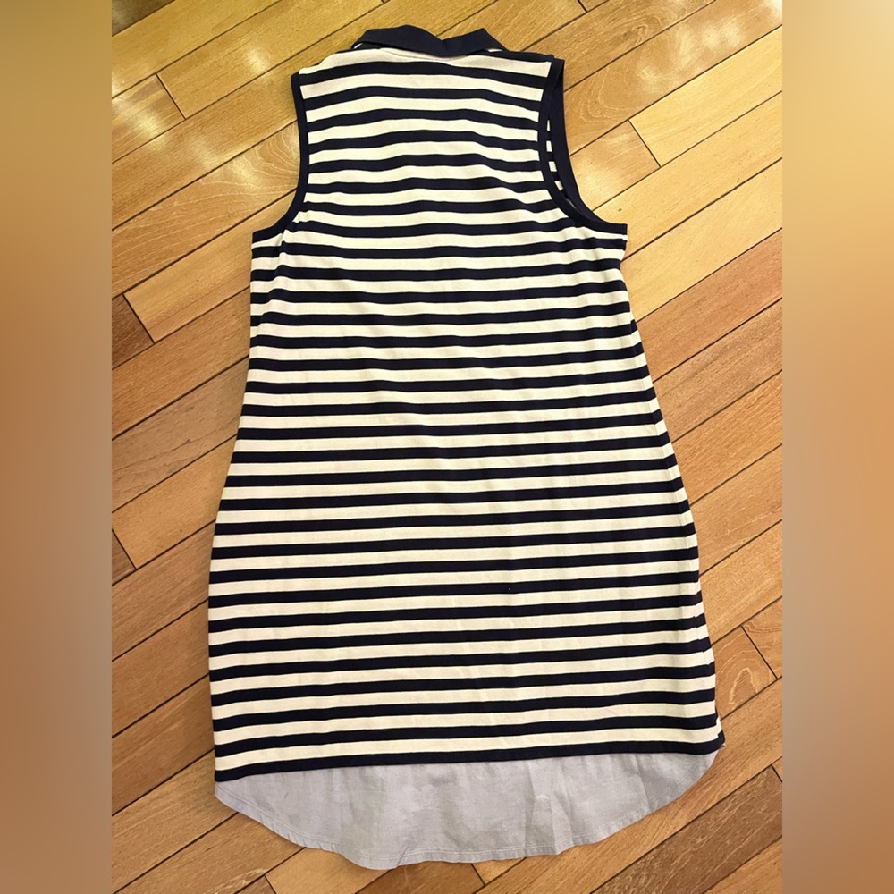 Tommy Bahama Sleeveless Stripe Polo Dress – Navy/White – Size L – NWT - Picture 3 of 8